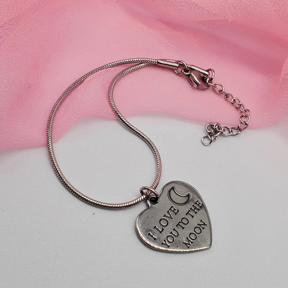 ❤️ Hypoallergenic Minimalist Jewelry Bracelet Heart I Love You Pendant